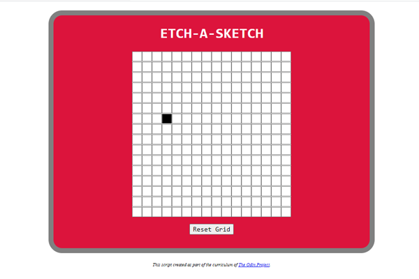 Etch-A-Sketch App