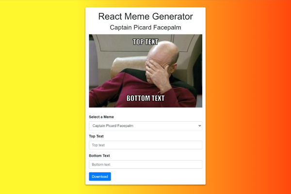 React Meme Generator